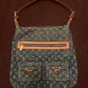 Louis Vuitton Baggy Monogram Blue Denim Bag